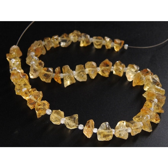 Citrine Natural Rough Bead,Chips,Chunks,Uncut,Nuggets,Anklet,Loose Raw,Crystal Minerals,Wholesaler,Supplies,9Inch 10-5MM Approx,RB8 | Save 33% - Rajasthan Living 8