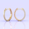 14K Dainty Natural Pink Spinel Hoop Earrings, Everyday Gemstone Jewelry For Women, Handmade Gold Stud Earrings For Her, August Birthstone | Save 33% - Rajasthan Living 22