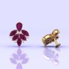 Rhodolite Garnet 14K Dainty Stud Earrings, Party Jewelry, Art Nouveau Earrings, Birthstone Jewelry, Gemstone Earrings, Minimal Style, Garnet | Save 33% - Rajasthan Living 15