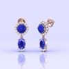 14K Dainty Tanzanite Dangle Earrings, Handmade Jewelry, Art Deco Style Earrings, Party Jewelry, Gemstone Earrings, Cushion Tanzanite Jewelry | Save 33% - Rajasthan Living 22