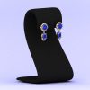 14K Dainty Tanzanite Dangle Earrings, Handmade Jewelry, Art Deco Style Earrings, Party Jewelry, Gemstone Earrings, Cushion Tanzanite Jewelry | Save 33% - Rajasthan Living 17