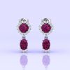 Rhodolite Garnet 14K Dangle Earrings, Dainty Raspberry Garnet Earrings, Handmade Jewelry, Party Jewelry, Art Nouveau Jewelry, Gift For Her | Save 33% - Rajasthan Living 20