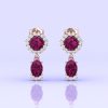Rhodolite Garnet 14K Dangle Earrings, Dainty Raspberry Garnet Earrings, Handmade Jewelry, Party Jewelry, Art Nouveau Jewelry, Gift For Her | Save 33% - Rajasthan Living 17