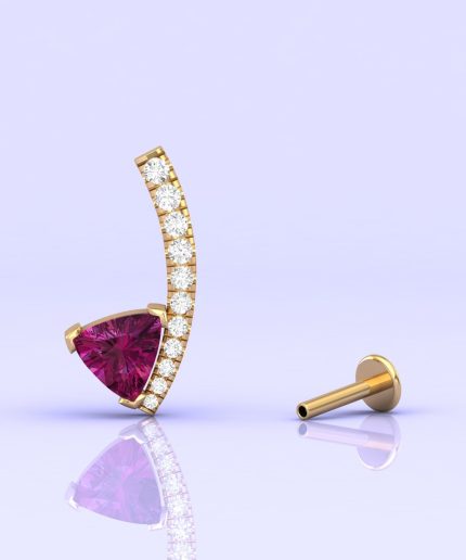 14K Dainty Rhodolite Dangle Earrings, Handmade Jewelry, Gift For Women, Party Jewelry, Minimalist Earrings, Art Nouveau Earrings, Garnet Cut | Save 33% - Rajasthan Living 3