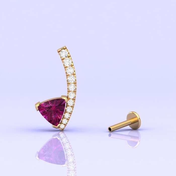14K Dainty Rhodolite Dangle Earrings, Handmade Jewelry, Gift For Women, Party Jewelry, Minimalist Earrings, Art Nouveau Earrings, Garnet Cut | Save 33% - Rajasthan Living 6