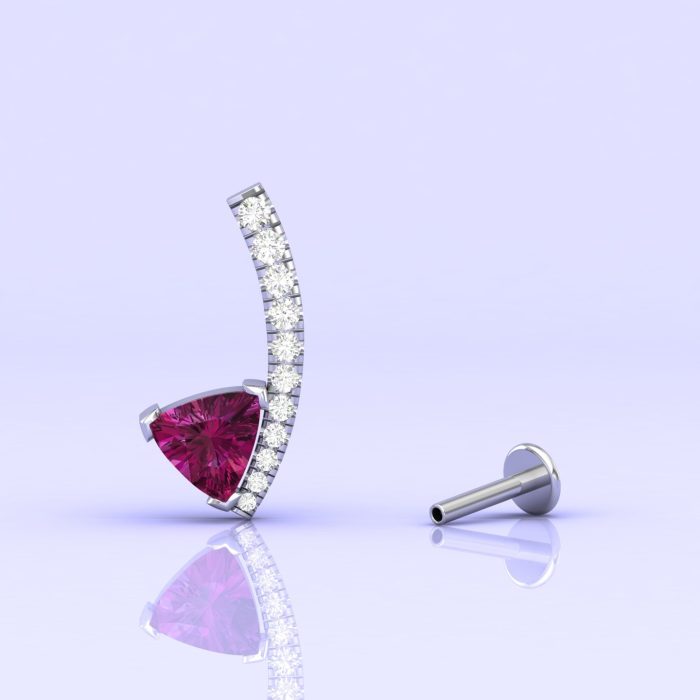 14K Dainty Rhodolite Dangle Earrings, Handmade Jewelry, Gift For Women, Party Jewelry, Minimalist Earrings, Art Nouveau Earrings, Garnet Cut | Save 33% - Rajasthan Living 10