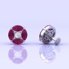 Rhodolite Garnet 14k Stud Earrings, Dainty Stud Earrings, Natural Gemstone Jewelry, Party Jewelry, Gift For Women, Birthstone Jewelry | Save 33% - Rajasthan Living 16