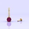 Rhodolite Garnet 14K Dainty Stud Earrings, Raspberry Rhodolite Jewelry, Handmade Jewelry, Anniversary Gift, Gift For Women, Birthstone Jewel | Save 33% - Rajasthan Living 15