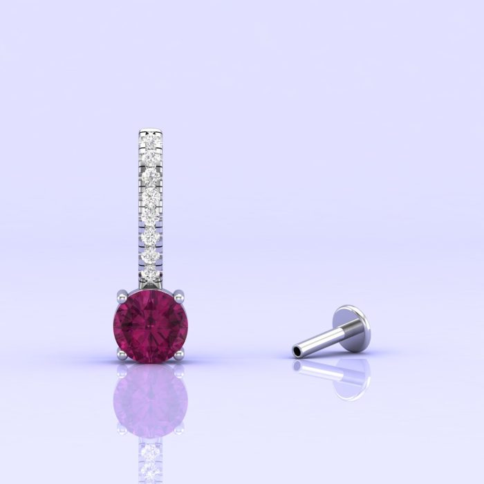 Rhodolite Garnet 14K Dainty Stud Earrings, Raspberry Rhodolite Jewelry, Handmade Jewelry, Anniversary Gift, Gift For Women, Birthstone Jewel | Save 33% - Rajasthan Living 8