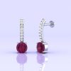 Rhodolite Garnet 14K Dainty Stud Earrings, Raspberry Rhodolite Jewelry, Handmade Jewelry, Anniversary Gift, Gift For Women, Birthstone Jewel | Save 33% - Rajasthan Living 22