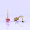 Pink Spinel 14K Stud Earrings, Dainty Stud Earrings, Handmade Jewelry, Natural Spinel, Art Deco Earrings, Gift For Women, August Birthstone | Save 33% - Rajasthan Living 20