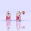 Pink Spinel 14K Gold Earrings, Dainty Stud Earrings, Minimalist Earrings, Jewelry Gift, Birthstone Jewelry, Gemstone Earrings, Jewelry | Save 33% - Rajasthan Living 15