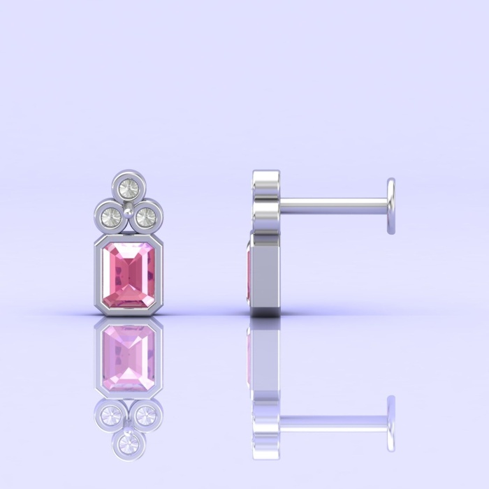 Pink Spinel 14K Gold Earrings, Dainty Stud Earrings, Minimalist Earrings, Jewelry Gift, Birthstone Jewelry, Gemstone Earrings, Jewelry | Save 33% - Rajasthan Living 10