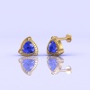 14K Dainty Tanzanite Earrings, Stud Earrings, Gift For Her, Art Deco Earrings, Minimalist Jewelry, Wedding Jewelry, Handmade Jewelry | Save 33% - Rajasthan Living 18