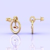 14K Dainty Natural Rhodolite Garnet Evil Eye Dangle Earrings, Everyday Gemstone Jewellery For Women, Gold Stud Earrings For Her, Garnet Cut | Save 33% - Rajasthan Living 17