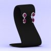 Rhodolite Garnet 14K Dangle Earrings, Dainty Raspberry Garnet Earrings, Handmade Jewelry, Party Jewelry, Art Nouveau Jewelry, Gift For Her | Save 33% - Rajasthan Living 23