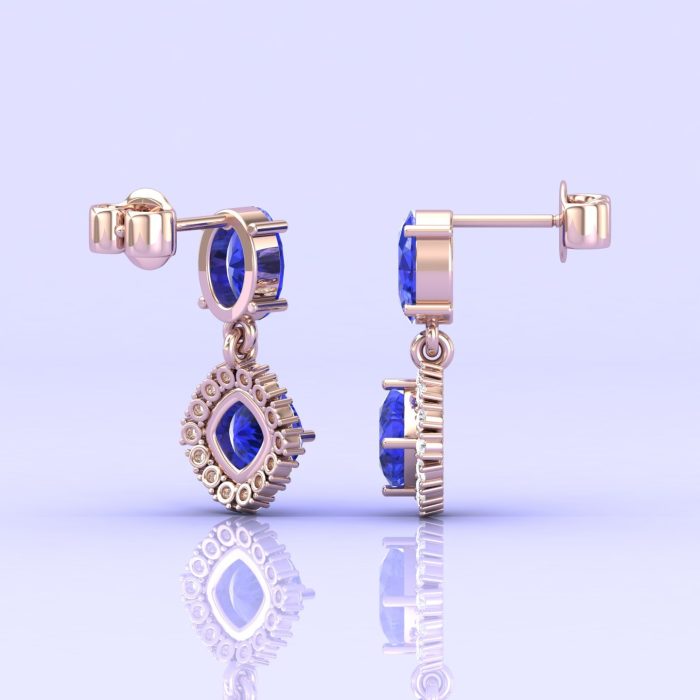 Dainty 14K Natural Tanzanite Dangle Earrings, Handmade Jewelry For Women, Everyday Gemstone Earrings For Her, December Birthstone Jewellery | Save 33% - Rajasthan Living 10
