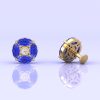Dainty 14K Tanzanite Stud Earrings, Handmade Jewelry, December Birthstone, Party Jewelry, Gift For Her, Natural Tanzanite Jewelry, Art Deco | Save 33% - Rajasthan Living 16