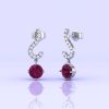 Rhodolite Garnet 14K Dangle Earrings, Natural Garnet Jewelry, Handmade Jewelry, Art Deco Style Earrings, Gift For Her, Anniversary Gift | Save 33% - Rajasthan Living 18