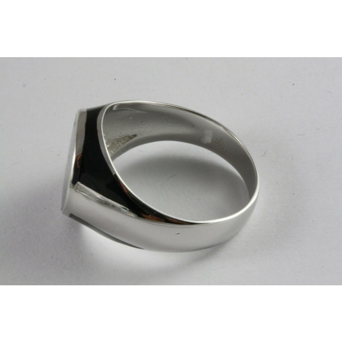Men’s Ring Black Stone Seal Ring Silver Ring 925 Silver Black Onyx Ring, Handmade 925 Sterling Silver Ring, Natural Black Onyx Ring | Save 33% - Rajasthan Living 6