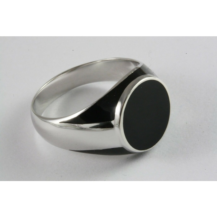 Men’s Ring Black Stone Seal Ring Silver Ring 925 Silver Black Onyx Ring, Handmade 925 Sterling Silver Ring, Natural Black Onyx Ring | Save 33% - Rajasthan Living 7