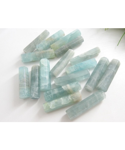 Aquamarine Crystals,Stick,Baguette,Irregular Bead,Fancy,Handmade,Loose Stone,For Making Jewelry,One Piece 40MM Long Approx,100%Natural (C1) | Save 33% - Rajasthan Living