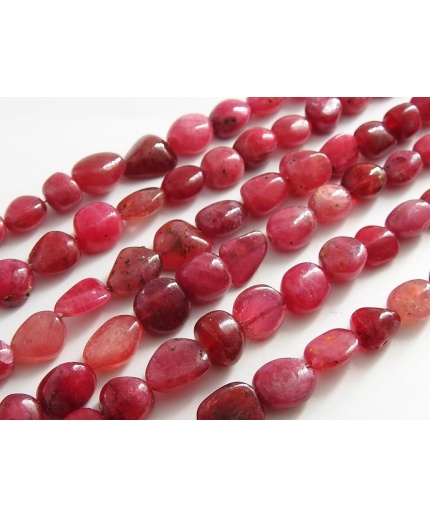 Glass Field Ruby Smooth Tumble,Nuggets,Loose Stone,Irregular Bead,For Making Jewelry,Necklace,Bracelet 8Inch 10X8To7X5MM Approx PME-TU4 | Save 33% - Rajasthan Living 3