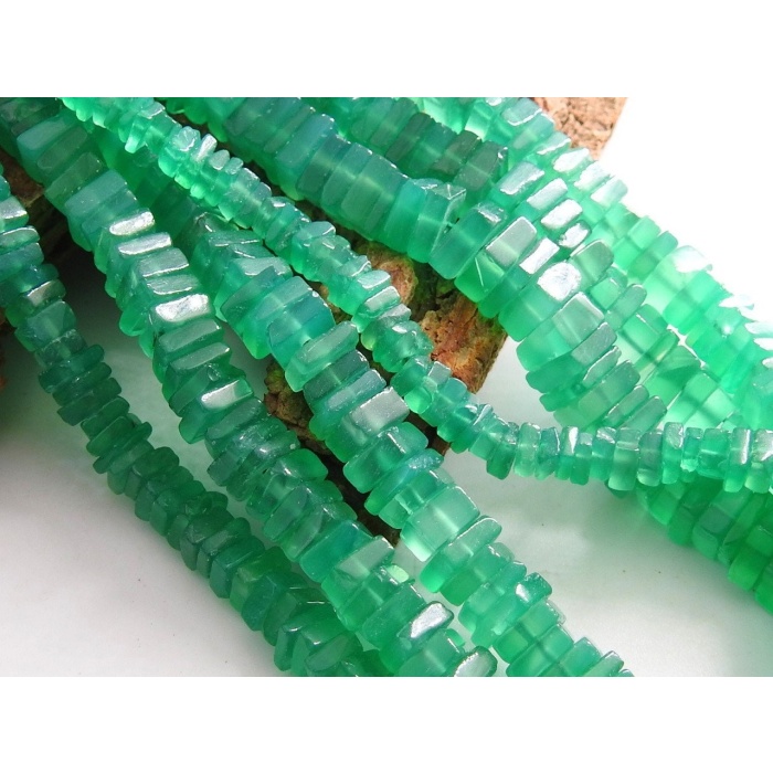 Green Onyx Smooth Heishi,Square,Cushion Shape Bead,Wholesale Price,New Arrival,100%Natural,PME-H1 | Save 33% - Rajasthan Living 10