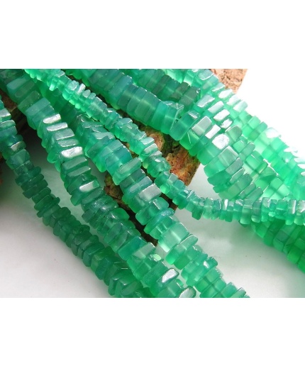 Green Onyx Smooth Heishi,Square,Cushion Shape Bead,Wholesale Price,New Arrival,100%Natural,PME-H1 | Save 33% - Rajasthan Living