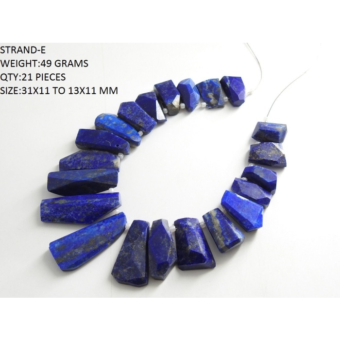 100%Natural Lapis Lazuli Faceted Briolette,Fancy Shape Bead,Tumble,Nuggets,Lapis Cabochon,Sideway Drill,Natural Gemstone,Handmade Bead | Save 33% - Rajasthan Living 9