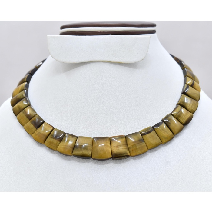 100% Natural Tiger Eye Handmade Necklace,Collar Necklace,Princess Necklace,Choker Necklace,Bib Necklace,Matinee Necklace,Handicraft Necklace | Save 33% - Rajasthan Living 6