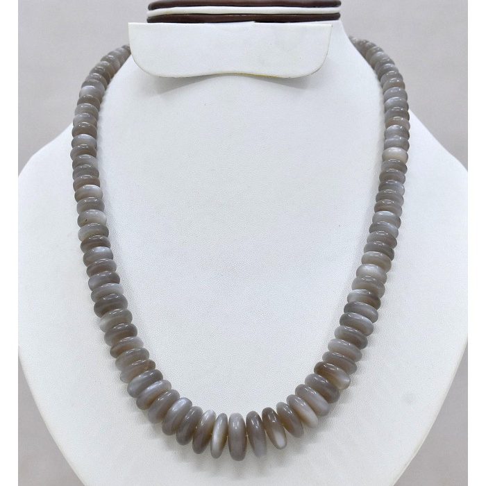 100% Natural Moonstone African Mines,Gemstone Necklace,Handmade Necklace,Handicraft Necklace,Rondelles Beads,Valentine.s Day Gift. | Save 33% - Rajasthan Living 6