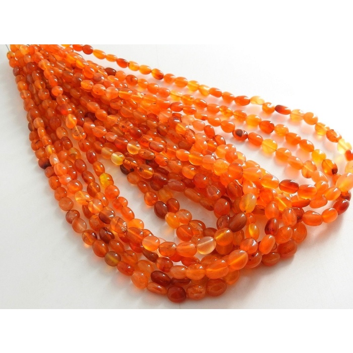 Natural Carnelian Smooth Tumble,Nugget,Oval Shape,Loose Stone,Handmade,Orange Color 14Inch 8X7To5X4MM Approx,Wholesaler,Supplies TU3 | Save 33% - Rajasthan Living 8