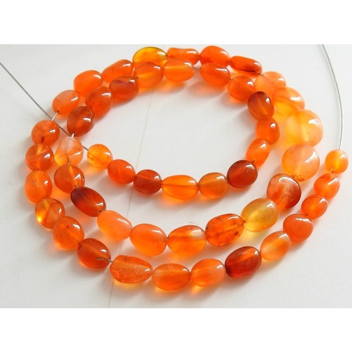 Natural Carnelian Smooth Tumble,Nugget,Oval Shape,Loose Stone,Handmade,Orange Color 14Inch 8X7To5X4MM Approx,Wholesaler,Supplies TU3 | Save 33% - Rajasthan Living 9