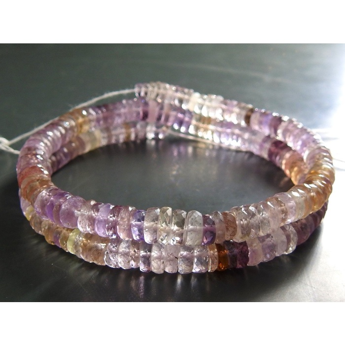 Pink Amethyst Faceted Tyre,Coin,Button,Bead,Shaded,Loose Stone,Handmade,For Jewelry Makers 100%Natural 9Inch Strand 6X7MM Approx (Pme)T1 | Save 33% - Rajasthan Living 7