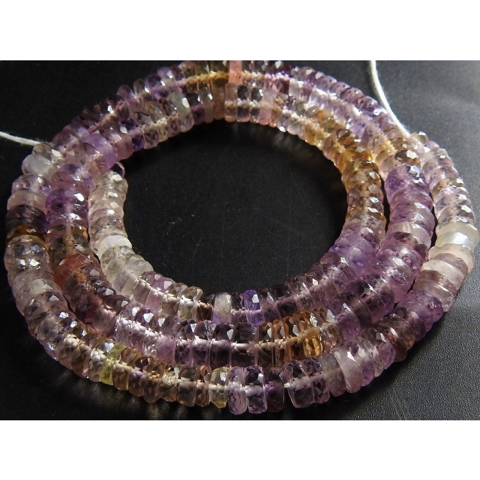 Pink Amethyst Faceted Tyre,Coin,Button,Bead,Shaded,Loose Stone,Handmade,For Jewelry Makers 100%Natural 9Inch Strand 6X7MM Approx (Pme)T1 | Save 33% - Rajasthan Living 12