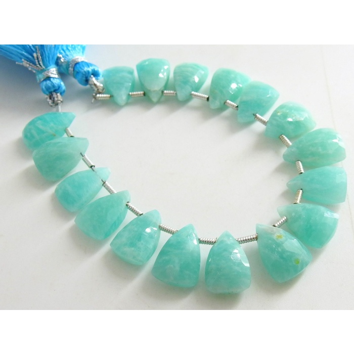 Amazonite Faceted Long Trillions,Matching Pair,Briolette,Teardrop,Bead,Pyramid,Drop,Loose Stone,Jewelry,Earrings 100%Natural PME-CY3 | Save 33% - Rajasthan Living 6