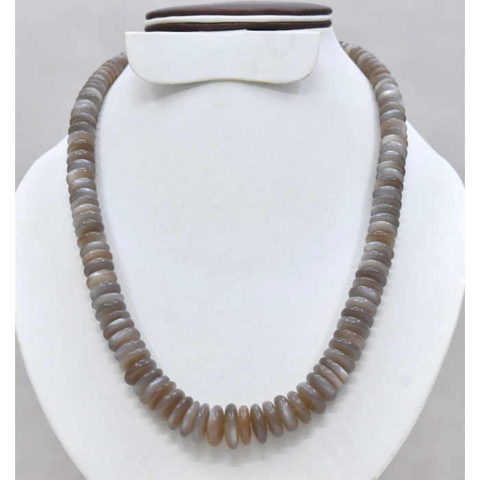 100% Natural Moonstone African Mines,Gemstone Necklace,Handmade Necklace,Handicraft Necklace,Rondelles Beads,Valentine.s Day Gift. | Save 33% - Rajasthan Living 6