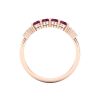 14K Dainty Natural Rhodolite Garnet Eternity Band, Everyday Wedding Ring For Women, Gold Ring For Her, January Birthstone, Promise Ring | Save 33% - Rajasthan Living 16