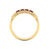 14K Dainty Natural Rhodolite Garnet Eternity Band, Everyday Wedding Ring For Women, Gold Ring For Her, January Birthstone, Promise Ring | Save 33% - Rajasthan Living 19