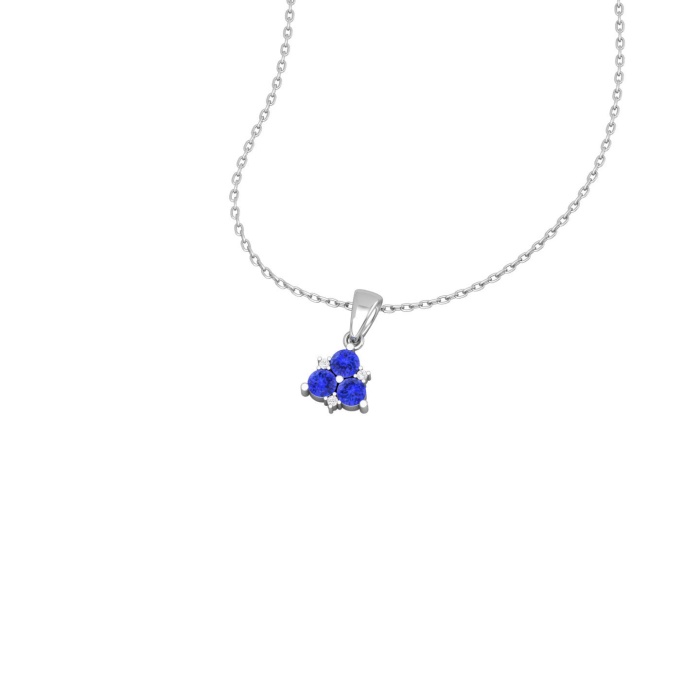 Dainty 14K Gold Natural Tanzanite Necklace, Minimalist Diamond Pendant, December Birthstone, Gift for her, Unique Diamond Layering Necklace | Save 33% - Rajasthan Living 6