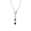 14K Solid Gold Natural Rhodolite Garnet Designer Necklace, Diamond Pendant For Her, Gold Necklaces For Women, January Birthstone Pendant | Save 33% - Rajasthan Living 17