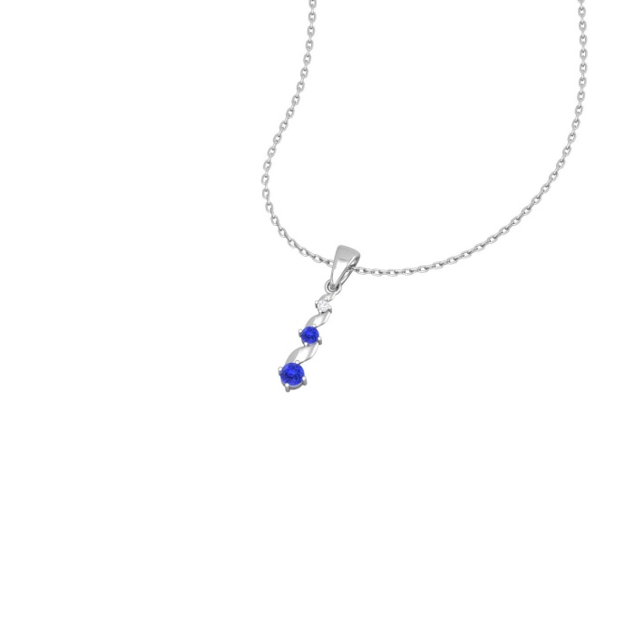 14K Solid Gold Natural Tanzanite Designer Necklace, Diamond Pendant Necklace, Gold Necklaces For Women, December Birthstone Pendant For Her | Save 33% - Rajasthan Living 11