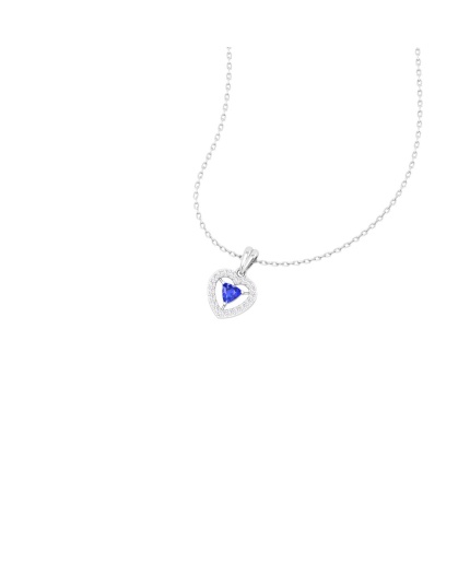 14K Dainty Natural Tanzanite 14K Solid Gold Designer Necklace, Diamond Pendant, Everyday Gemstone Necklace For Women, December Birthstone | Save 33% - Rajasthan Living 3