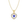 14K Dainty Natural Tanzanite 14K Solid Gold Designer Necklace, Diamond Pendant, Everyday Gemstone Necklace For Women, December Birthstone | Save 33% - Rajasthan Living 18
