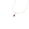 Solid 14K Natural Rhodolite Garnet Gold Necklace, Minimalist Diamond Pendant, January Birthstone, Dainty Gold Pendant For Women, Garnet Gems | Save 33% - Rajasthan Living 16