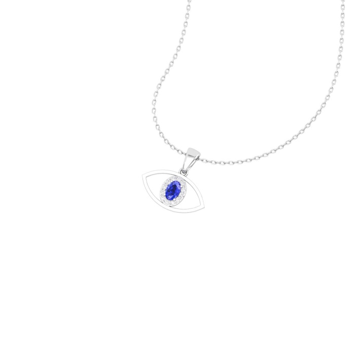 14K Solid Natural Tanzanite Gold Necklace, Minimalist Diamond Pendant, December Birthstone, Gift for her, Unique Diamond Layering Necklace | Save 33% - Rajasthan Living 10