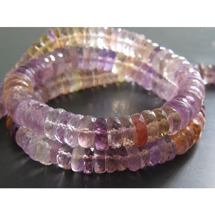 Pink Amethyst Faceted Tyre,Coin,Button,Bead,Shaded,Loose Stone,Handmade,For Jewelry Makers 100%Natural 9Inch Strand 6X7MM Approx (Pme)T1 | Save 33% - Rajasthan Living 11