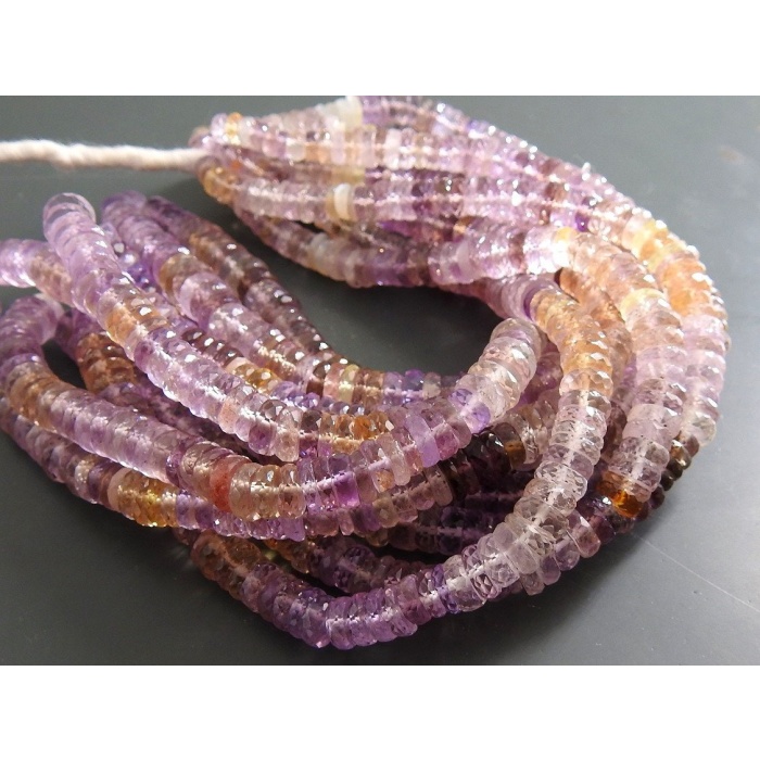 Pink Amethyst Faceted Tyre,Coin,Button,Bead,Shaded,Loose Stone,Handmade,For Jewelry Makers 100%Natural 9Inch Strand 6X7MM Approx (Pme)T1 | Save 33% - Rajasthan Living 10