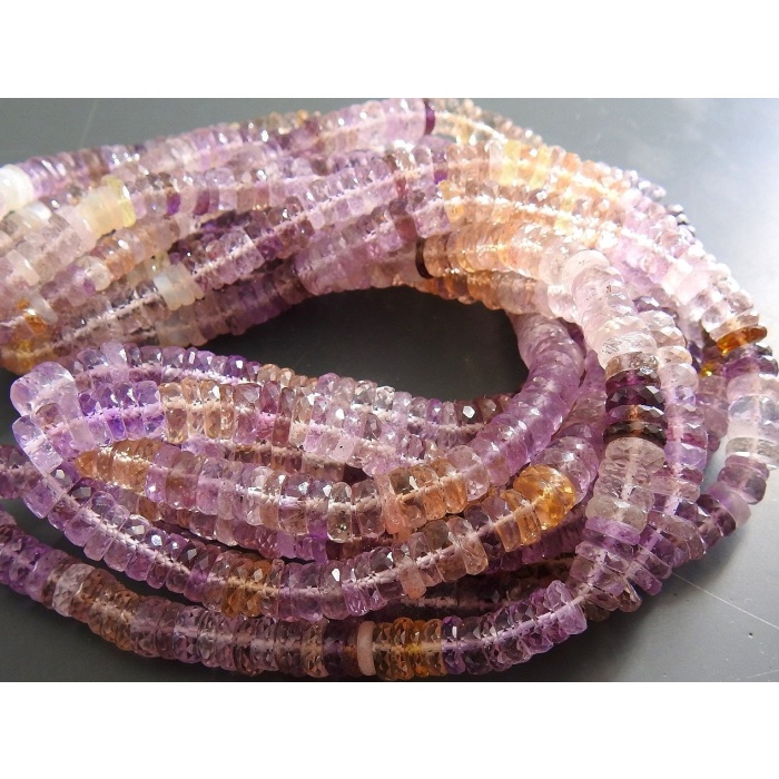 Pink Amethyst Faceted Tyre,Coin,Button,Bead,Shaded,Loose Stone,Handmade,For Jewelry Makers 100%Natural 9Inch Strand 6X7MM Approx (Pme)T1 | Save 33% - Rajasthan Living 14